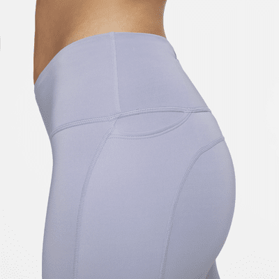 Nike Fast Leggings de running de 7/8 de talle medio con bolsillos - Mujer