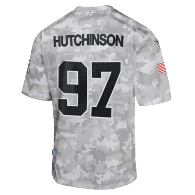 Aidan Hutchinson Detroit Lions Salute to Service Big Kids' Nike Dri-FIT NFL Limited Jersey