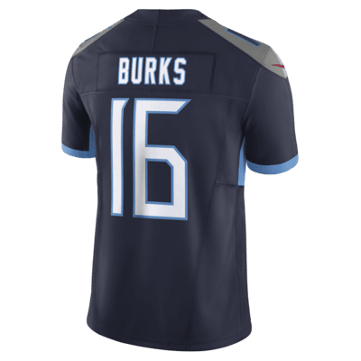 Jersey de fútbol americano Nike Dri-FIT de la NFL Limited para hombre Treylon Burks Tennessee Titans