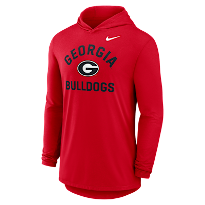 Georgia Primetime Arch Men's Nike Dri-FIT College Long-Sleeve Hooded T-Shirt from Nike - $75