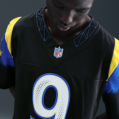 Jersey Nike Dri-FIT de la NFL Limited para hombre Matthew Stafford Los Angeles Rams Rivalries Collection