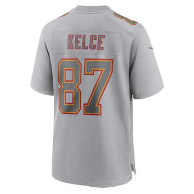 Jersey Nike de la NFL Atmosphere Game para hombre Travis Kelce Kansas City Chiefs Super Bowl LVIII