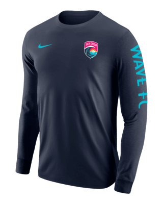 Мужская футболка San Diego Wave Nike Soccer Long-Sleeve