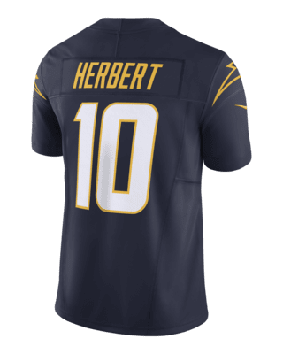 Los Angeles Chargers Nike Game Road Jersey - White - Justin Herbert - Mens