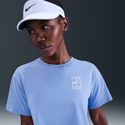 Nike Slam Women's Dri-FIT Short-Sleeve Cropped Tennis T-Shirt