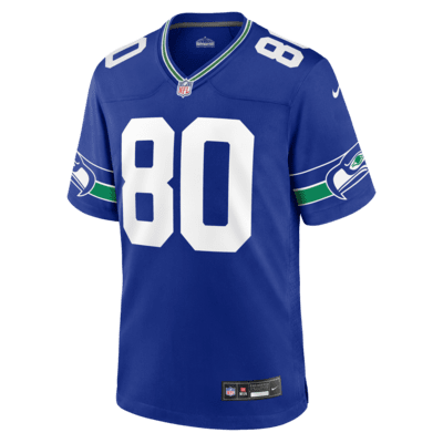 Jersey de fútbol americano Nike de la NFL Game para hombre Steve Largent Seattle Seahawks