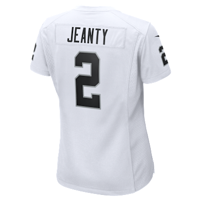 Jersey Nike de la NFL Game para mujer Ashton Jeanty Las Vegas Raiders 2025 NFL Draft First Round Pick