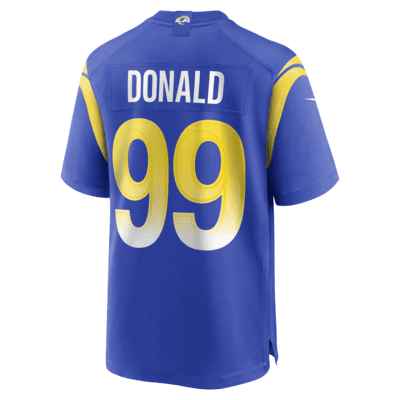 Jersey de fútbol americano Game para hombre NFL Los Angeles Rams (Aaron Donald)