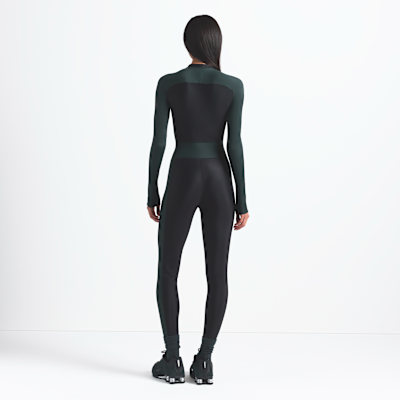 NikeSKIMS Shine Women's Zip-Front Long Bodysuit