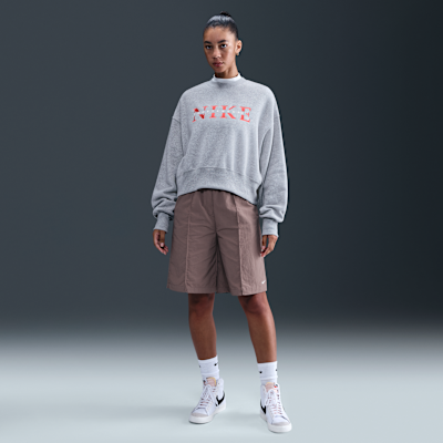 Sudadera oversized de cuello redondo para mujer Nike Sportswear Phoenix Fleece