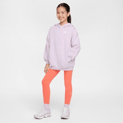 Sudadera con gorro sin cierre oversized para niños talla grande Nike Sportswear Club Fleece