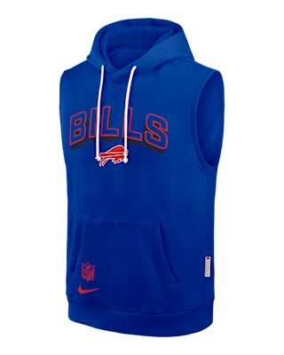 Мужское худи Buffalo Bills Sideline Nike Dri-FIT NFL Sleeveless Pullover Hoodie