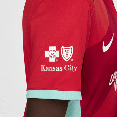 Jersey Nike Dri-FIT de la NWSL replica del Kansas City Current local 2024 Stadium para mujer