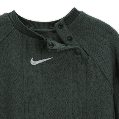 Nike ReadySet Baby (0-9M) Cable Knit Coverall