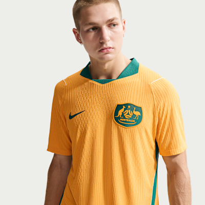 Australia 2026 Match Home Men's Nike Aero-FIT Soccer Authentic Jersey from Nike - $175