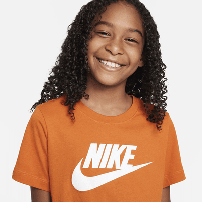 Playera de algodón para niños talla grande Nike Sportswear