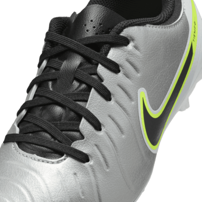 Calzado de fútbol low para terreno duro para niños talla pequeña/grande Nike Jr. Tiempo Legend 10 Academy