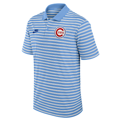 Chicago Cubs Cooperstown Striped Victory Men's Nike Dri-FIT MLB Polo from Nike - $85