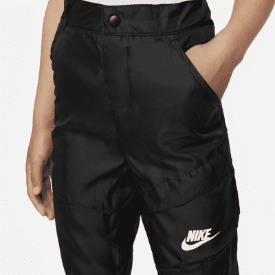 Pants cargo de tejido Woven para niños talla pequeña Nike