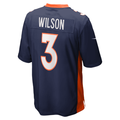 NFL Denver Broncos (Russell Wilson) Men's Game Football Jersey