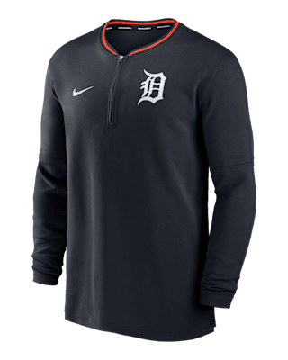 Мужские  Detroit Tigers Authentic Collection Nike Dri-FIT MLB 1/2-Zip Long-Sleeve Top