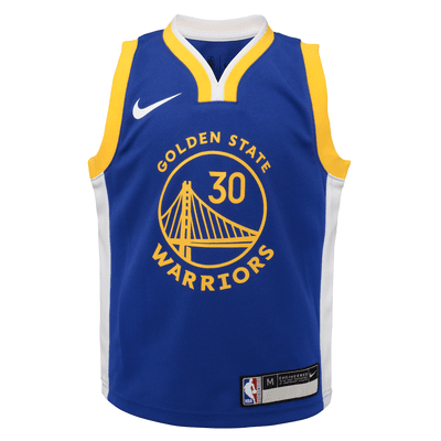 Stephen Curry Golden State Warriors 2022/2023 Icon Nike NBA-Set aus Trikot und Shorts (jüngere Kinder, Jungen)