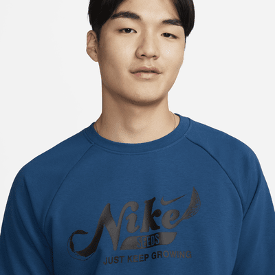 Nike メンズDri-FIT フリース フィットネス クルーネック トップ