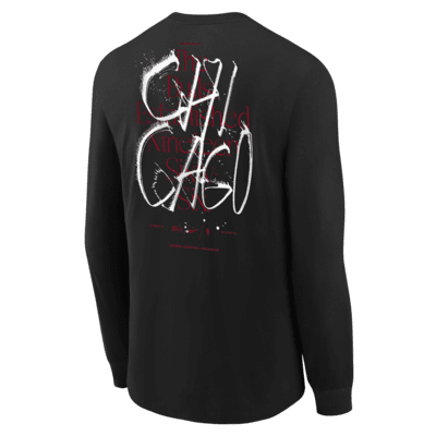 Chicago Bulls Courtside Max90 Nike NBA-shirt met lange mouwen voor jongens