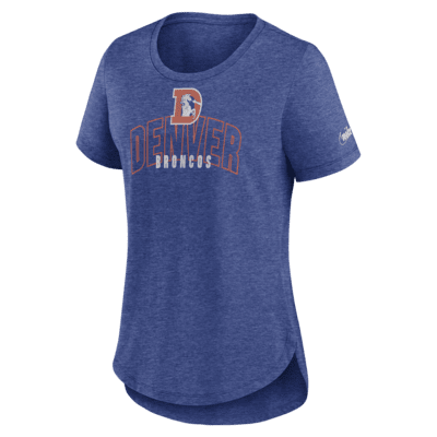 Nike Women's Fashion (NFL Los Angeles Rams) High-Hip T-Shirt in Blue, Size: Medium | NKZZ96J95-06V