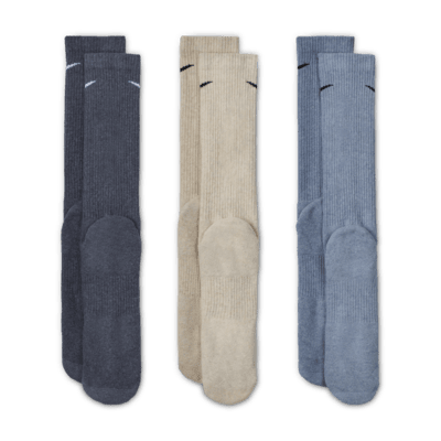 Nike Everyday Plus Cushioned Training Crew Socks (3 Pairs)