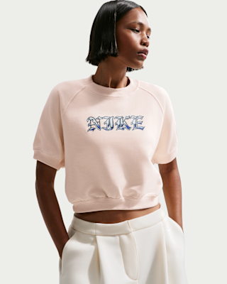 Женский свитшот Nike Sportswear Loose Short-Sleeve French Terry Crew-Neck