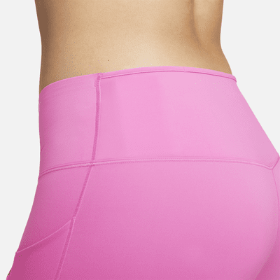 Leggings de tiro alto de 7/8 de sujeción firme con bolsillos para mujer Nike Go