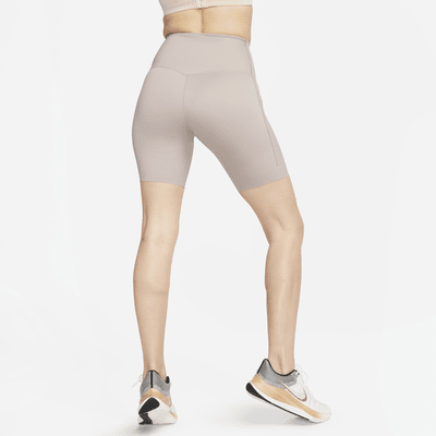 Nike Go Women's Firm-Support High-Waisted 8" Biker Shorts with Pockets