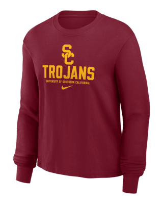 Женская футболка USC Trojans Primetime University Boxy Nike College Long-Sleeve