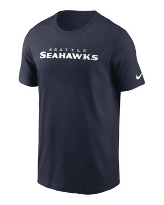 Мужская футболка Seattle Seahawks Primetime Wordmark Essential Nike NFL