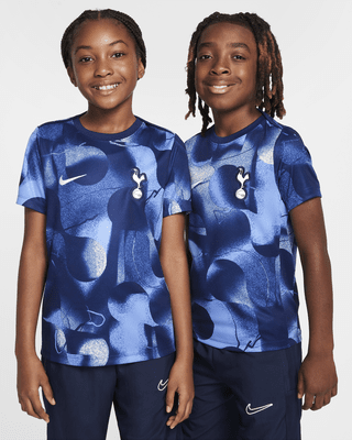 Детские шорты Tottenham Hotspur Academy Pro Big Kids' Nike Dri-FIT Soccer Pre-Match Short-Sleeve Top
