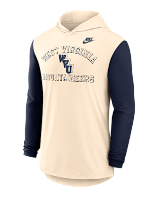 Мужская футболка West Virginia Legacy Nike Dri-FIT College Long-Sleeve Hooded