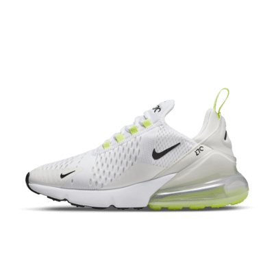 white and lime green air max 270