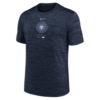 Playera Nike Dri-FIT de la MLB para hombre Chicago Cubs City Connect Practice Velocity