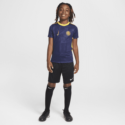 3e haut de foot d'avant-match Nike Dri-FIT Inter Milan Academy Pro pour ado