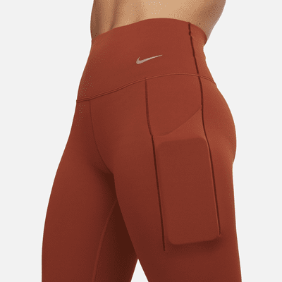 Leggings de 7/8 de tiro alto y sujeción media con bolsillos para mujer Nike Universa