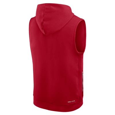 San Francisco 49ers Sideline Men's Nike Dri-FIT NFL Sleeveless Pullover Hoodie