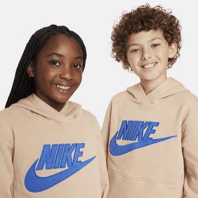 Sudadera con gorro para niños talla grande Nike Sportswear Club Fleece ...