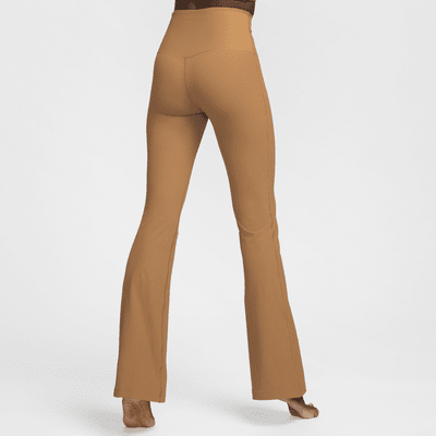 Legging évasé taille haute à maintien léger et coupe longue Nike Zenvy Rib pour femme