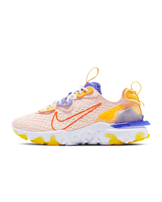Sneakers White And Orange Reacts Nike React Vision Women's Shoe