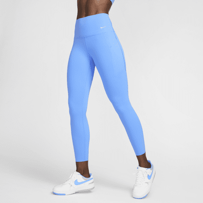 Leggings de 7/8 de tiro alto y sujeción media con bolsillos para mujer Nike Universa