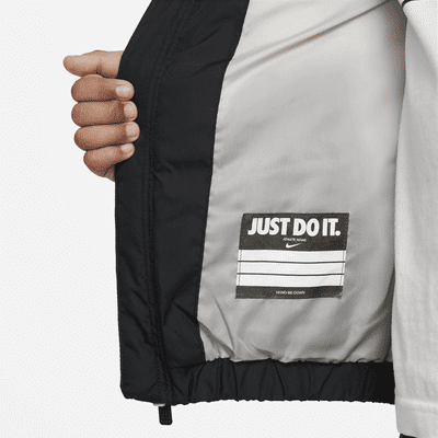 Nike Little Kids' Hooded Chevron Puffer Jacket