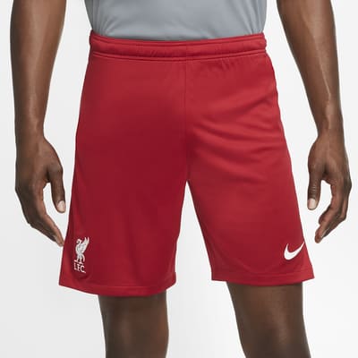 red nike football shorts