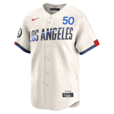 Jersey Nike Dri-FIT ADV de la MLB Limited para hombre Mookie Betts Los Angeles Dodgers City Connect