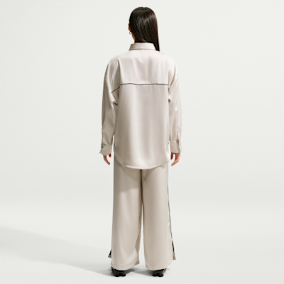 Nike Sportswear weite Satinhose mit mittelhohem Bund (Damen)